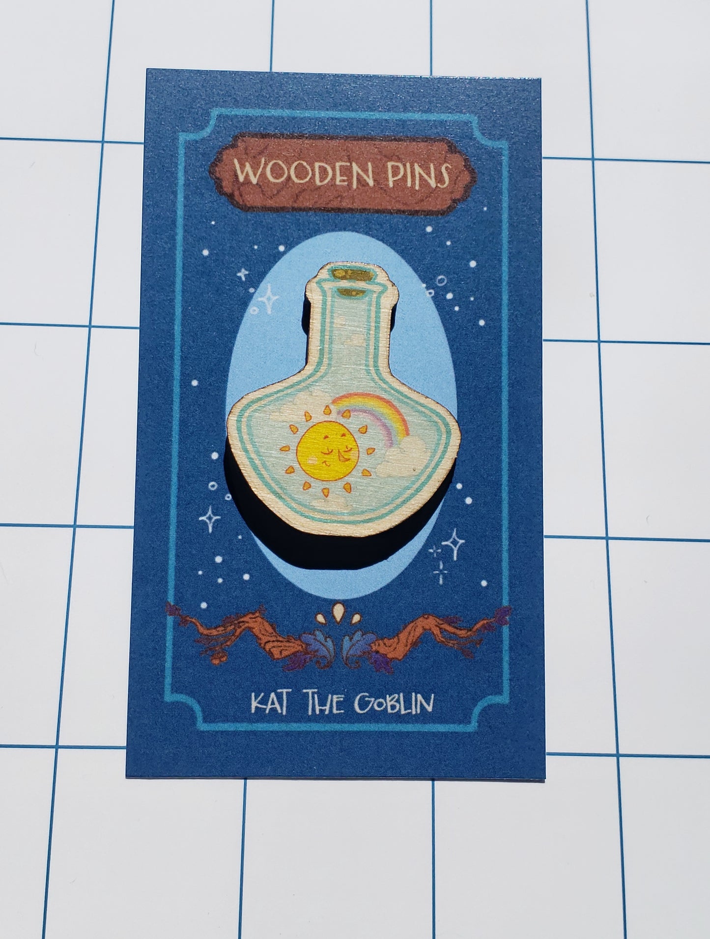 Sun Potion - Wooden Pin