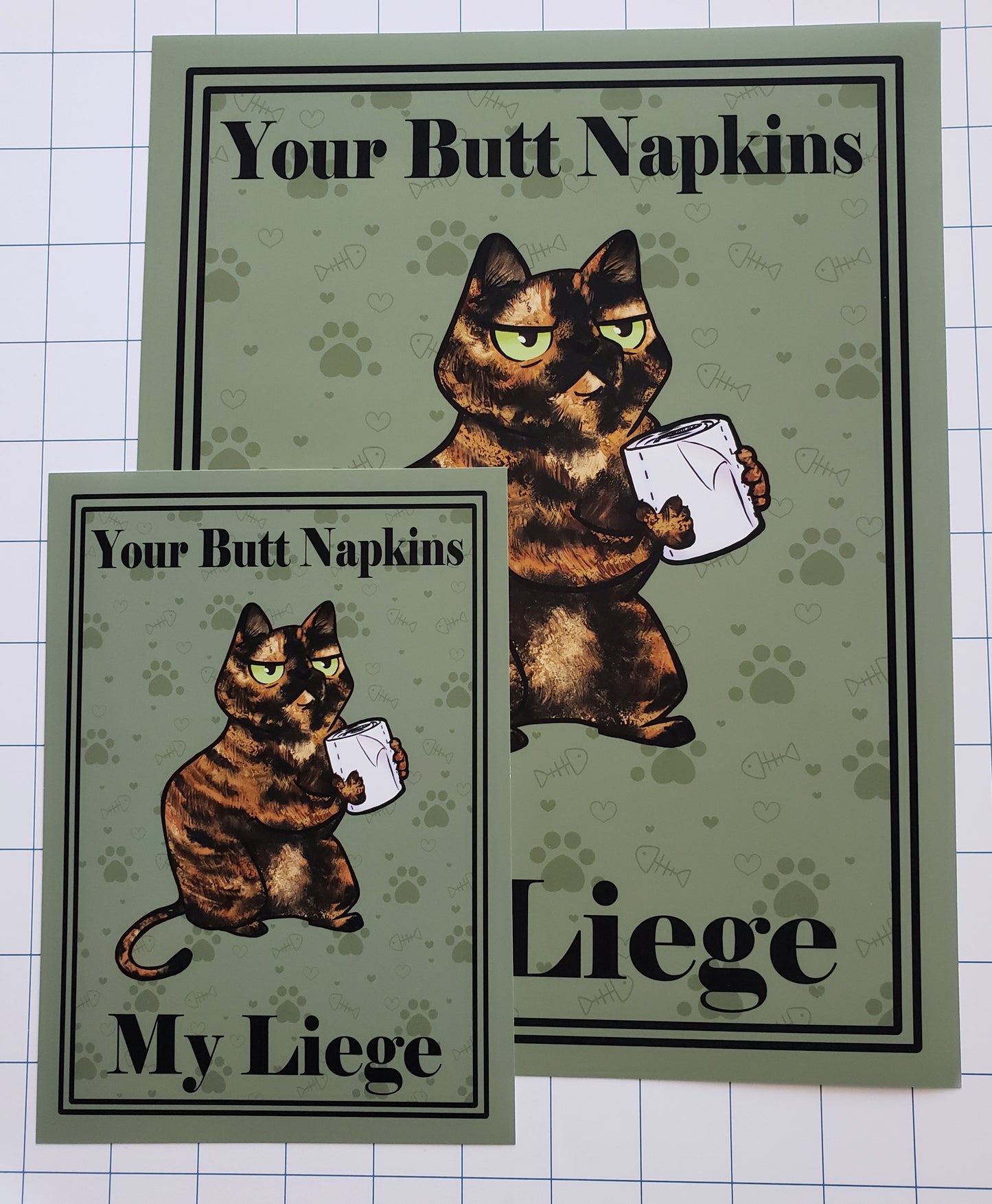 Butt Napkins Cats - Print