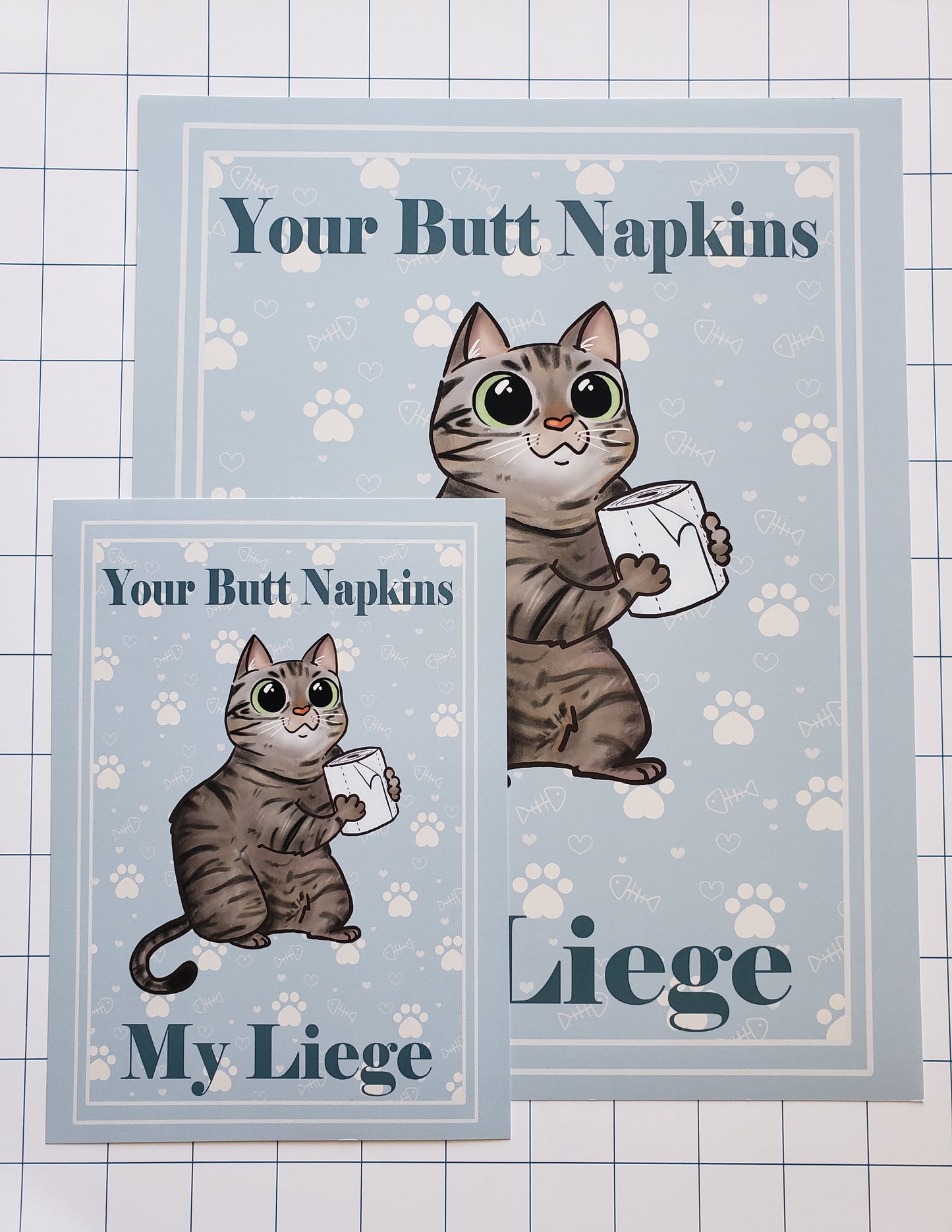 Butt Napkins Cats - Print