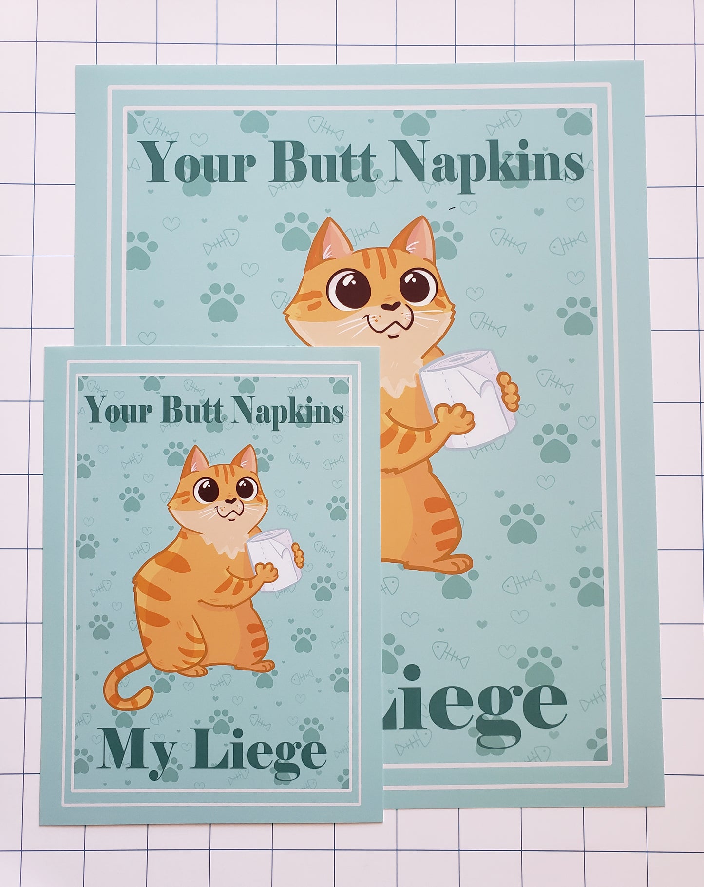 Butt Napkins Cats - Print