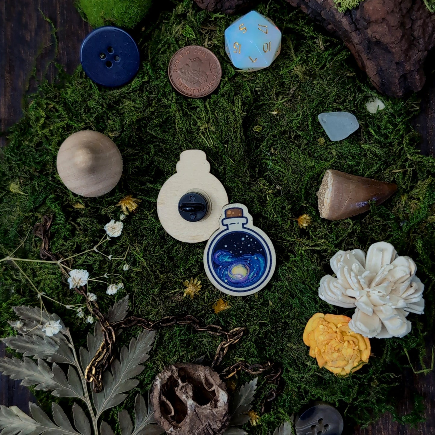 Galaxy Potion - Wooden Pin