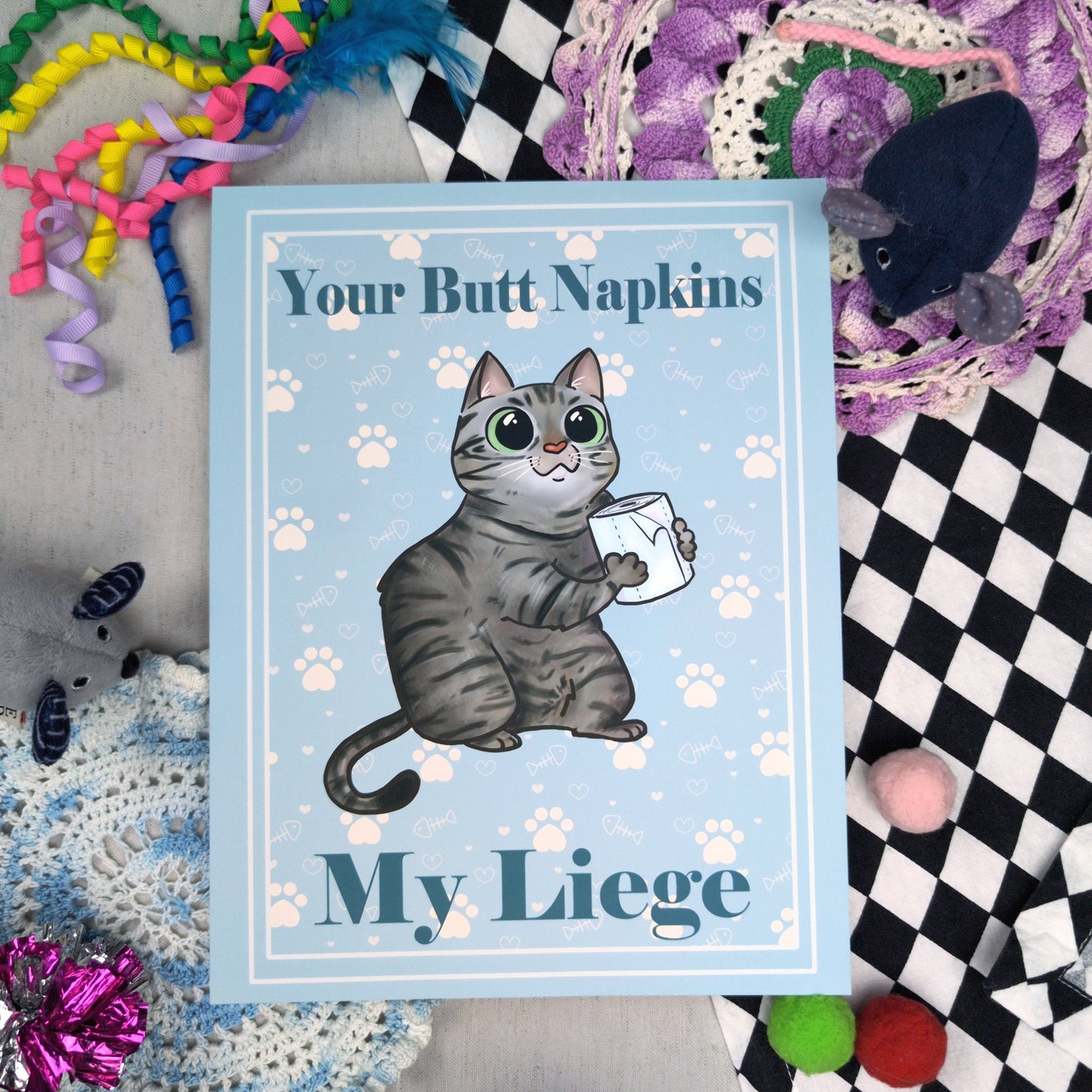 Butt Napkins Cats - Print