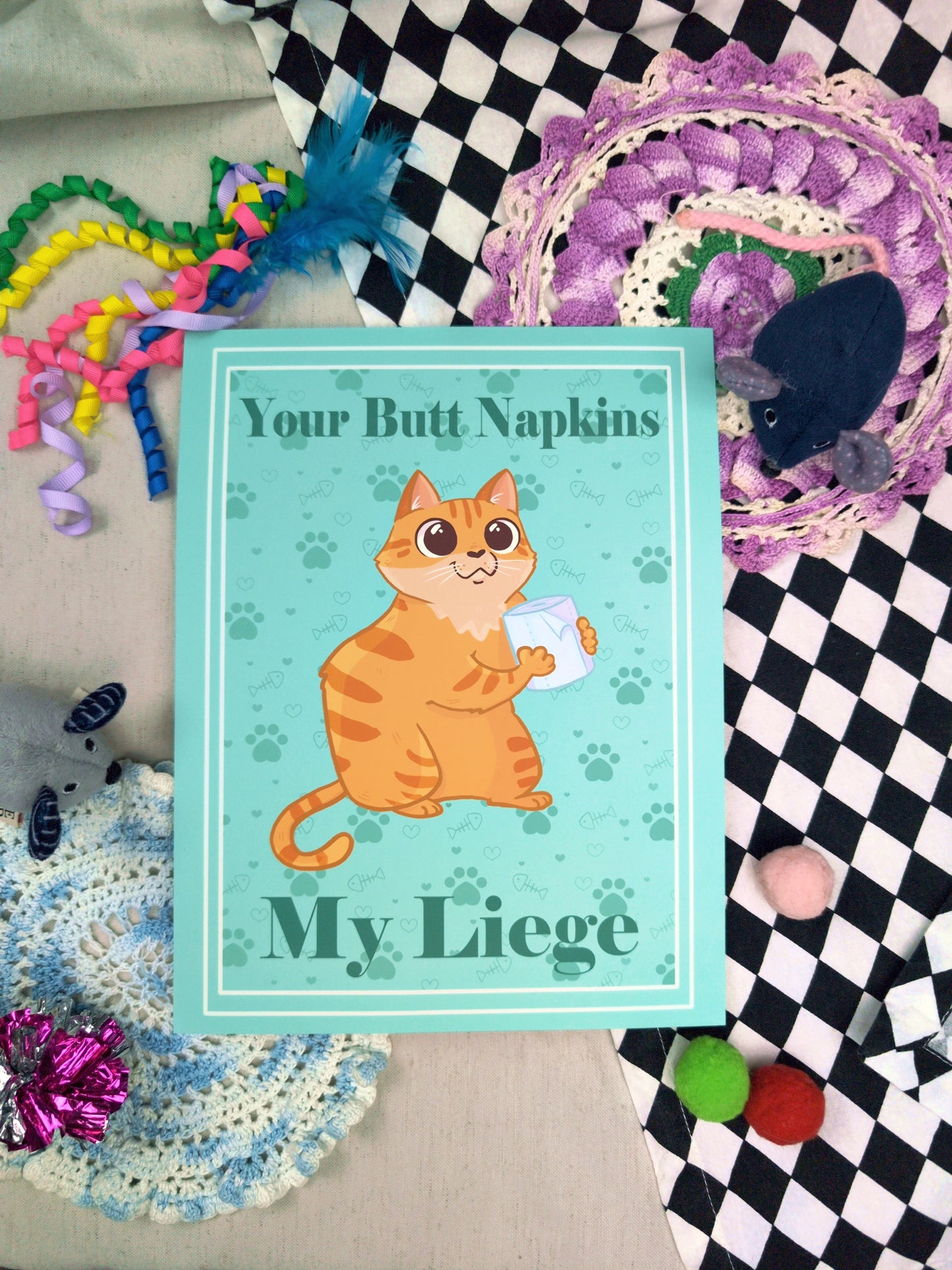 Butt Napkins Cats - Print