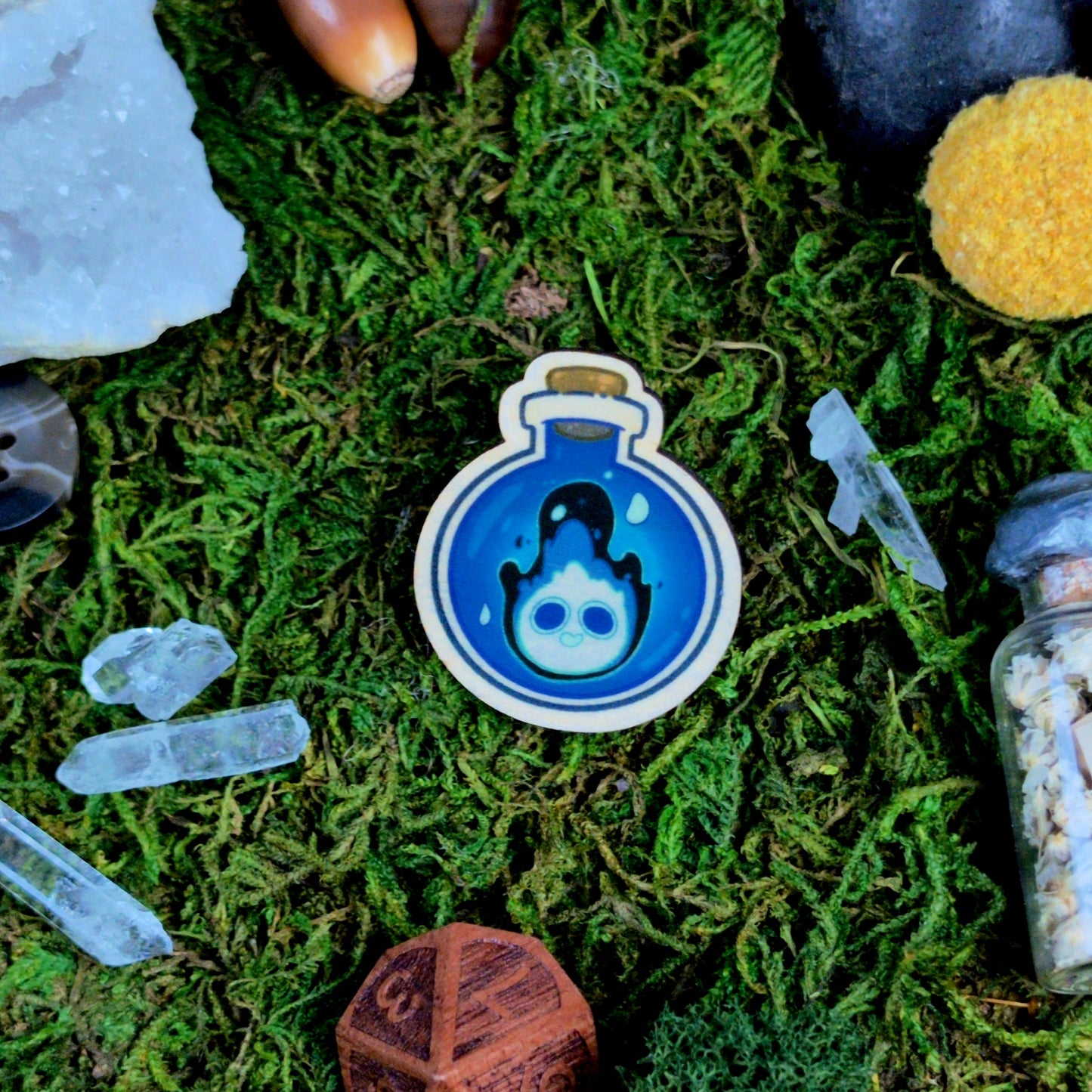 Blue Spirit - Wooden Pin