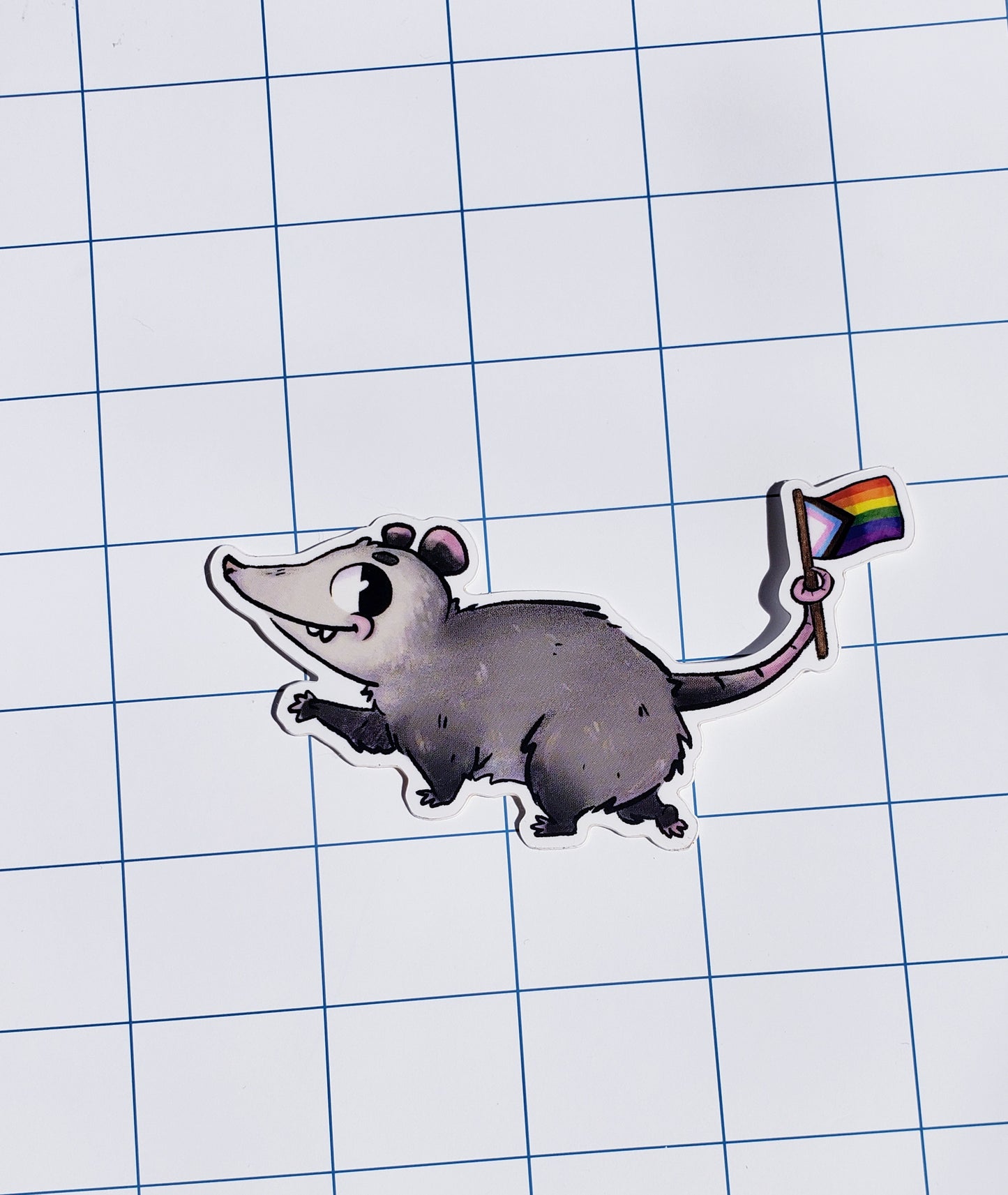 Rainbow Possum - Sticker