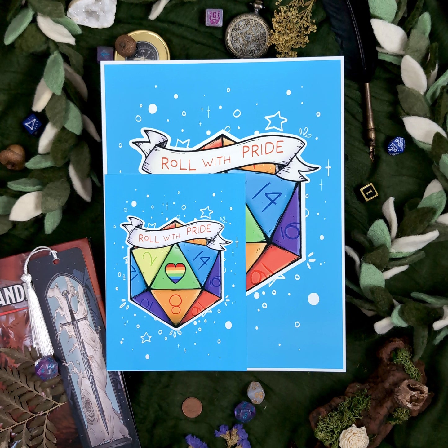 Roll with Pride D20 - Print