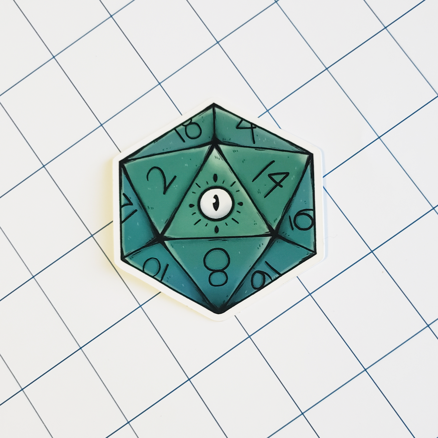 D20 Eye - Sticker