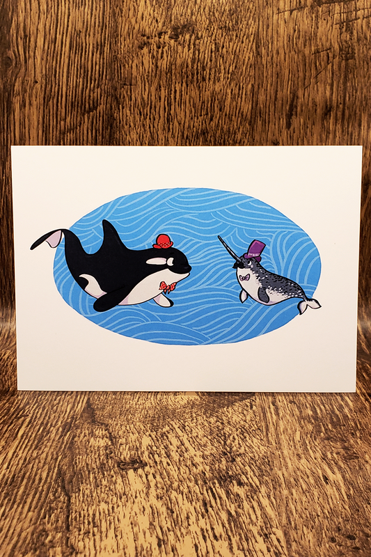 Dapper Whales - Print
