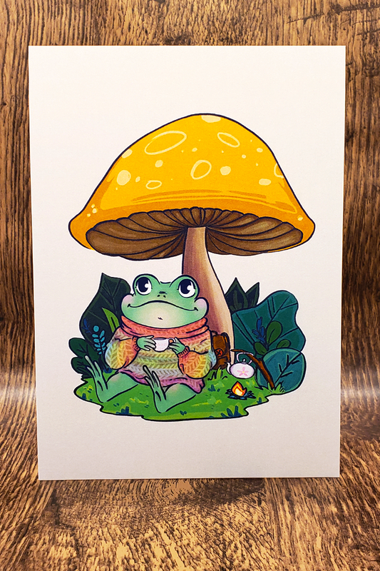 Cozy Frog- Print