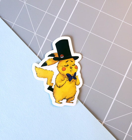 Dapper Pikachu - Sticker